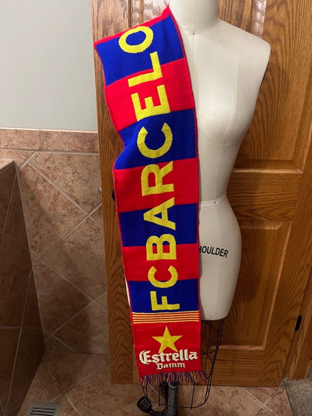 FC Barcelona Red & Blue Supporter Scarf - Estrella Damm